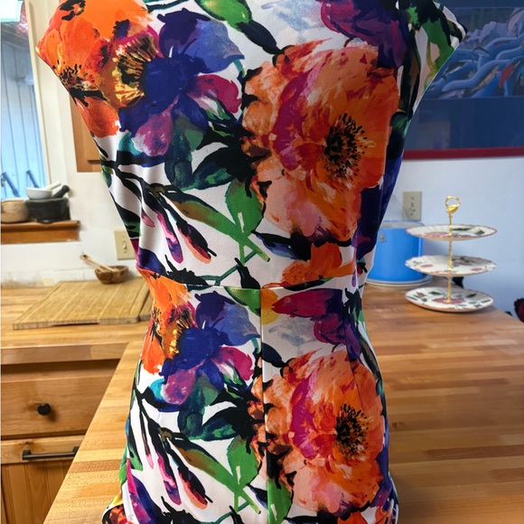 Lauren Ralph Lauren Cocktail Dress Floral Midi - Picture 9 of 11
